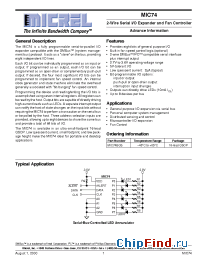 Datasheet MIC74 manufacturer Micrel