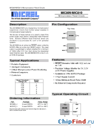 Datasheet MIC809 manufacturer Micrel