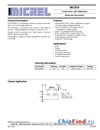 Datasheet MIC834 manufacturer Micrel