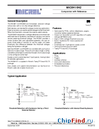 Datasheet MIC841HYC5 manufacturer Micrel