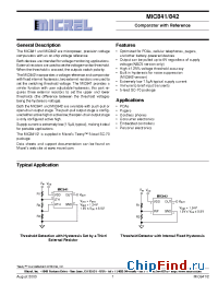 Datasheet MIC842H manufacturer Micrel