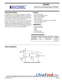 Datasheet MIC862 manufacturer Micrel