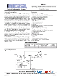 Datasheet MIC9131 manufacturer Micrel