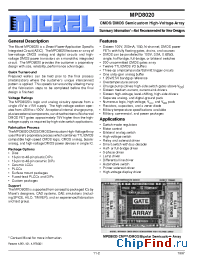 Datasheet MPD8020 manufacturer Micrel