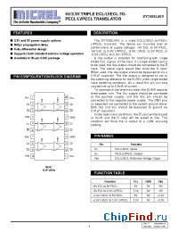 Datasheet SY100EL90VZC manufacturer Micrel