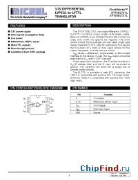 Datasheet SY100ELT21LZC manufacturer Micrel