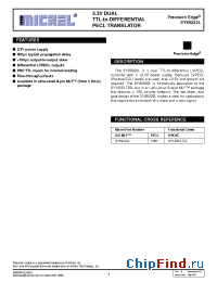 Datasheet SY100ELT22 manufacturer Micrel