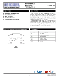 Datasheet SY100ELT25ZC manufacturer Micrel