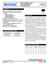 Datasheet SY100EP56VK4I manufacturer Micrel