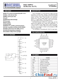 Datasheet SY100HA643JCTR manufacturer Micrel