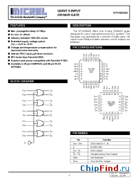 Datasheet SY100S302FC manufacturer Micrel