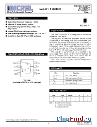 Datasheet SY10/100EP32V производства Micrel