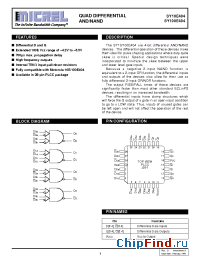 Datasheet SY10E404JC производства Micrel