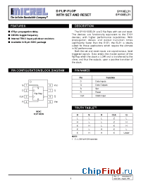 Datasheet SY10EL31ZC manufacturer Micrel