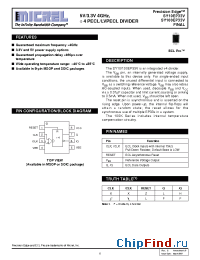 Datasheet SY10EP33VZCTR manufacturer Micrel