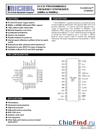 Datasheet SY89430VZC manufacturer Micrel