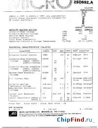 Datasheet 2SD592 manufacturer Micro Electronics
