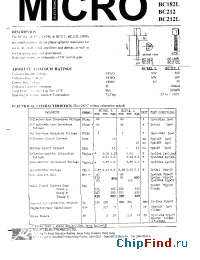 Datasheet BC212 manufacturer Micro Electronics