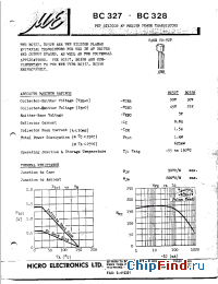 Datasheet BC327 manufacturer Micro Electronics