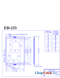 Datasheet ED-233 manufacturer Micro Electronics