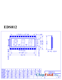 Datasheet ED-S812 manufacturer Micro Electronics