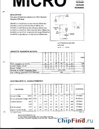 Datasheet MGB48D manufacturer Micro Electronics