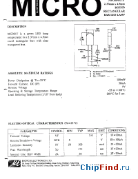 Datasheet MGB81T manufacturer Micro Electronics