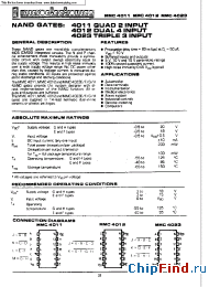 Datasheet MMC4023 производства Micro Electronics