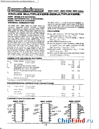 Datasheet MMC4051 manufacturer Micro Electronics