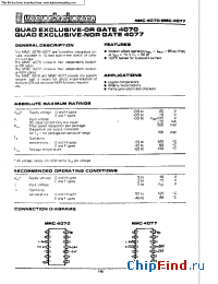 Datasheet MMC4077 manufacturer Micro Electronics