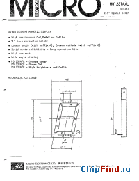 Datasheet MO1231A-C manufacturer Micro Electronics