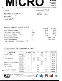 Datasheet MO433FA manufacturer Micro Electronics