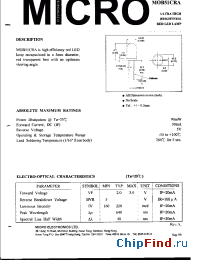 Datasheet MOB51CRA manufacturer Micro Electronics