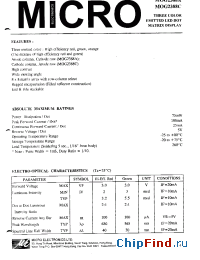 Datasheet MOG2388A manufacturer Micro Electronics