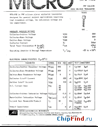 Datasheet MPS-A92 производства Micro Electronics