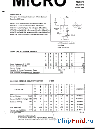 Datasheet MRB47D производства Micro Electronics