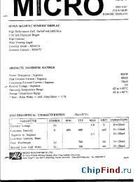 Datasheet MS457C manufacturer Micro Electronics