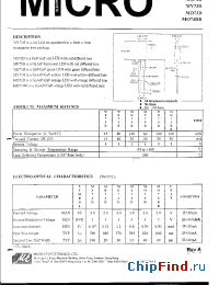 Datasheet MS73D manufacturer Micro Electronics