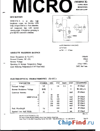 Datasheet MSB51CK-4 manufacturer Micro Electronics