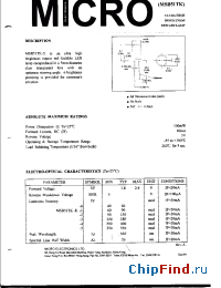 Datasheet MSB51TK-3 manufacturer Micro Electronics