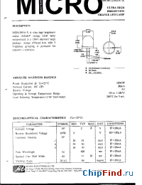 Datasheet MSB52 manufacturer Micro Electronics