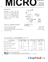 Datasheet MSB556DA manufacturer Micro Electronics