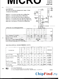 Datasheet MSB77D manufacturer Micro Electronics