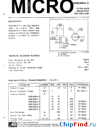 Datasheet MSD100DA-0 manufacturer Micro Electronics
