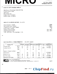 Datasheet MY256A-2 производства Micro Electronics