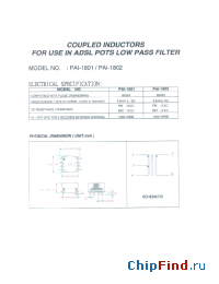 Datasheet PAI-1802 manufacturer Micro Electronics