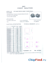 Datasheet SPC-0303-221 производства Micro Electronics