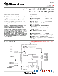 Datasheet ADC0809CCN manufacturer Micro Linear