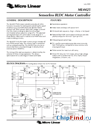 Datasheet ML4425IS manufacturer Micro Linear