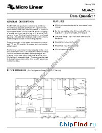Datasheet ML4621CP manufacturer Micro Linear